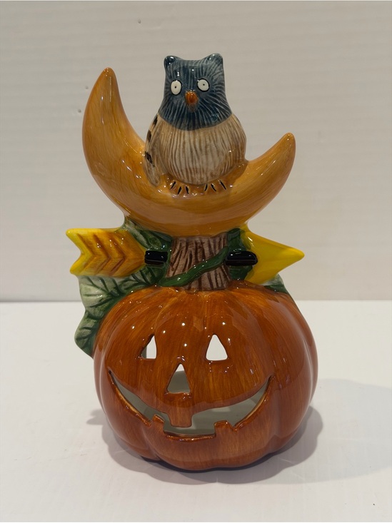 Sakura Other - Halloween Sakura Earthenware Votive Holder DEBBIE MUMM Vtg 1998 Ceramic